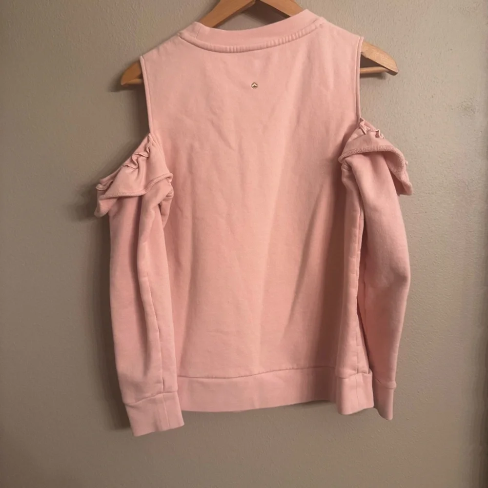 KATE SPADE Cold‎ Shoulder Ruffle Sweatshirt